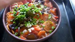 Деревенская ПОХЛЕБКА в ГОРШОЧКЕ как в РУССКОЙ ПЕЧИ