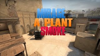 CS:GO Раскидка Cмоков Mirage A Plant/Smokes on Mirage Tutorial (Basic Smokes)