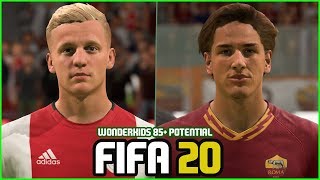 FIFA 20 | ALL WONDERKIDS  WITH 85 + POTENTIAL (REAL FACES)