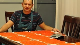 ИКРА ЛОСОСЕВАЯ. МАЛОСОЛЬНАЯ. From Salmon roe to caviar