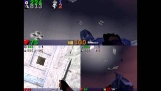Serious Sam: The First Encounter alpha (2000) - 3-player split-screen deathmatch