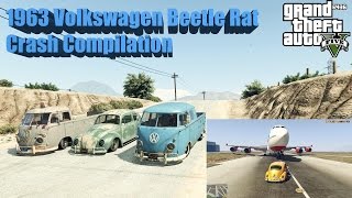 GTA V: 1963 Volkswagen Beetle Rat Crash Compilation (60FPS)