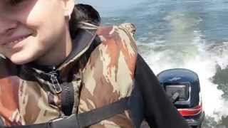 Обкатка мотора Mercury ME 15M Sea Pro КВХ Шумиха- Бирюсинский залив