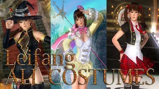 Dead or Alive 5 Last Round: All Leifang Costumes (Victory Poses)