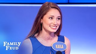Guys don't want this unless it's big! | Family Feud
