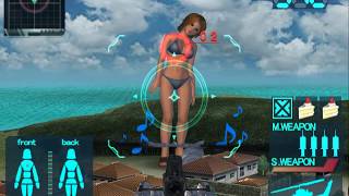 【THE 大美人】ノリノリで島を蹂躙する理保ちゃん(Giantess GAME)