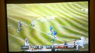 new york giants youth hero cape royal blue player hits guy with ball