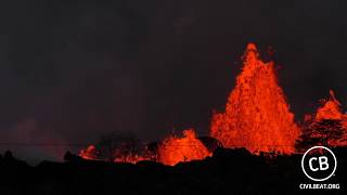 Kilauea Lava Flow Activity In Lower Puna Hawaii May 21, 2018
