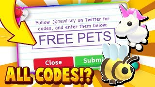ALL ADOPT ME CODES! (JANUARY) 2020 IN ROBLOX! - Trying Roblox Adopt Me Promo Codes