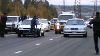 SKYLINE vs TOYOTA CAMRY мкпп Братск 13 09 2014