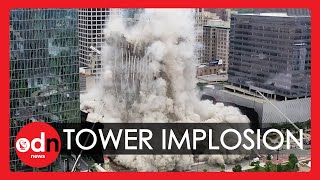 Spectacular Implosion as Dominion Energy Tower Demolished in Virginia