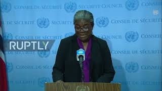 US to sanction Russia for "clear violation of international law" - US ambassador to UN Greenfield