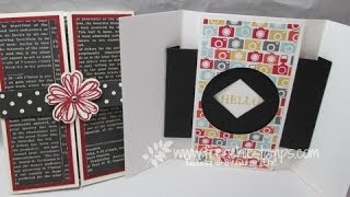 Shutter opening/closing greeting card