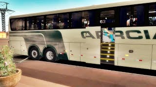 ETS2 1.35, Bus Comil 345-Alongado-02 Pórtas-Volvo 6x2, Skins BR
