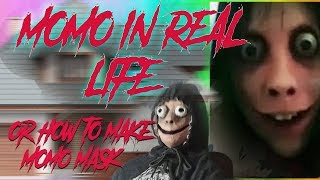 DIY MOMO WHATSAPP IN REAL LIFE or how to make Momo mask