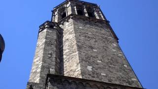 Средневековый Замок в Готическом квартале Барселоны. Barcelona, Spain