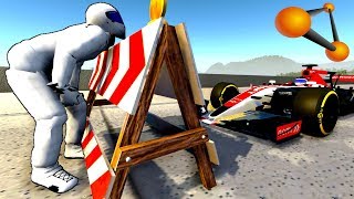 ПОД КОЛЁСА ФОРМУЛЫ 1 НА СКОРОСТИ 350 КМ/Ч | BeamNG.drive