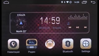 Обзор интерфейса штатного головного устройства на системе Android 8.1 с симкартой