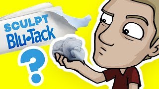 BLUE TACK SCULPTURE!? - Art Challenge with Sticky Tack!