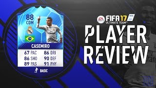 FIFA 17 | TOTT Casemiro (88) Player Review!! w/Gameplay & In-Game Stats