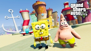 SPONGEBOB, PATRICK & BIKINI BOTTOM!! (GTA 5 Mods)