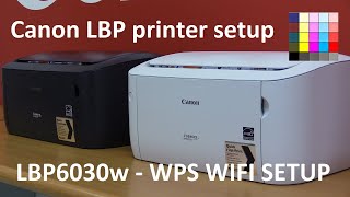 i-SENSYS imageCLASS LBP6030w LBP6018w WPS Setup and print from iPhone6