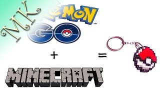 Брелок Покебол.Покемон ГО+Майнкрафт.Полимерная глина//Keyring Pokeball.Pokemon GO+Minecraft