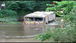Dresden Breslau Rally 2009 - MAN Kat 6x6 HOLZ crossing deep River