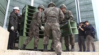 Raw: SKorea Dismantling Anti-NKorea Propaganda Speakers