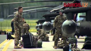 Lielvārdē ierodas ASV karavīri ar „Black Hawk” helikopteriem