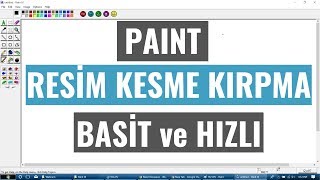 Paint Resim Kesme Kırpma İşlemi