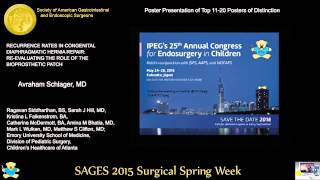 RECURRENCE RATES IN CONGENITAL DIAPHRAGMATIC HERNIA REPAIR RE-EVALTING THE ROLE OF THE BIOPROSTHETIC