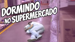 Dormindo no SUPERMERCADO!