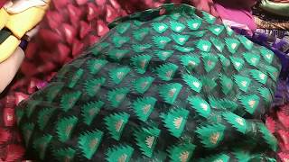 350 tk জামদানি গজ কাপড়ের কালেকশন..||Jamdani gauze febrics price.