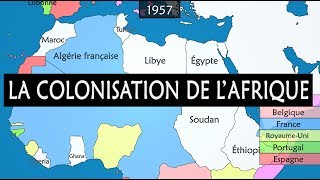La colonisation de l'Afrique - Résumé sur carte