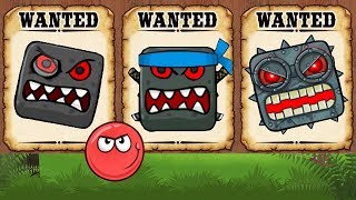 Красный Шарик победил ВСЕХ БОССОВ без потери жизни. Red Ball #4 All Bosses (No Damage)