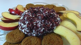 Betty's Cranberry-Feta Cheese Ball  --  Christmas