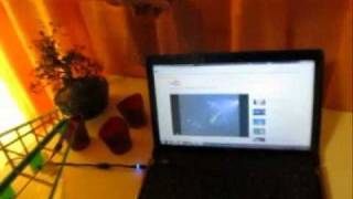 Die Stärke von W-LAN Strahlung ausgehend von einem Laptop