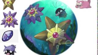 PokéPaint - Starmie family underwater world