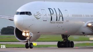 Pakistan International Airlines PIA PK710 AP-BHV B773 Super Takeoff Manchester To Lahore 11/09/2019