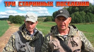 Три старинных поселения. Найдены монеты, кресты и булава.