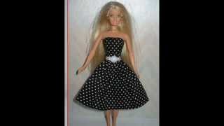 Как сшить ЛЕТНЕЕ ПЛАТЬЕ для Барби! How to sew a SUMMER DRESS for Barbie!