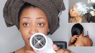 WATCH ME  RELAX & STRAIGHTEN MY HAIR !