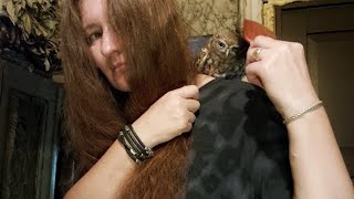 Без совы никак не получится! Совёнок Лучик помогает заплести косу