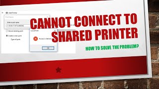 Cannot connect to printer sharing 0x00003e3