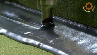Amazing artificial turf soccer field production