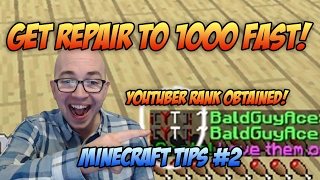 Minecraft: How to Level MCMMO Repair on Skyblock - Minecraft Tips #2