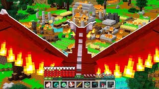 PLAYING MINECRAFT ON A FIRE DRAGON!