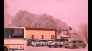 пожар на Локосовском ГПЗ в Лангепасе 25.01.2011