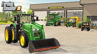 Spending $450,000 On TRACTORS At The NEW JOHN DEERE Dealership! (ROLEPLAY) | Farming Simulator 2019